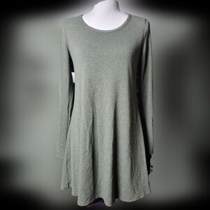 Bo.Bel Dress Crochet Back Detail Longsleeve Swoop Neck Small